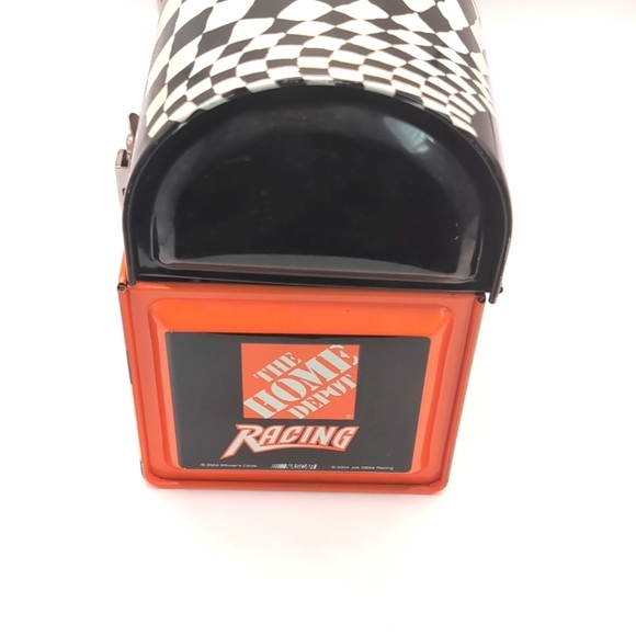 Vintage Tony Stewart 2003 NASCAR Home Depot Metal Lunch Box Racing Collectible - Picture 3 of 11